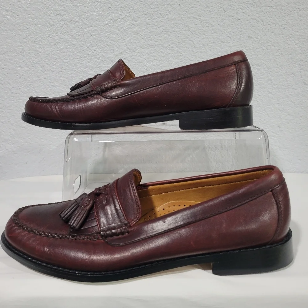 J CREW Camden kiltie tassel loafers in English leather, Sz 8.5